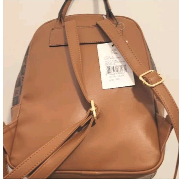 London Fog Hasley Signature Backpack- Cognac main image 7